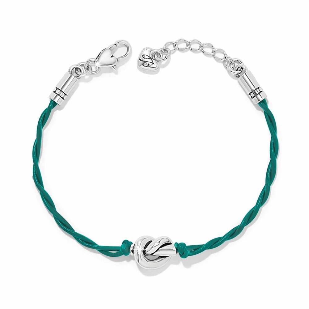 NEW BRIGHTON women's interlok bracelet in green / silver